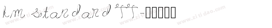 km standard TT字体转换